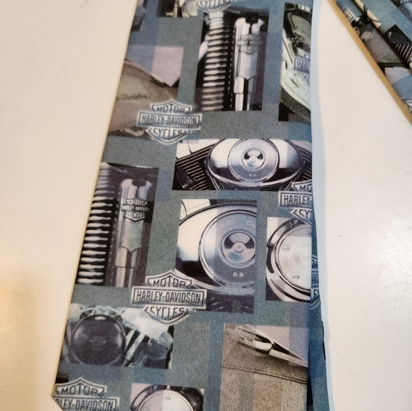 Harlet Davidson printed men's tie - Picture 7 of 7